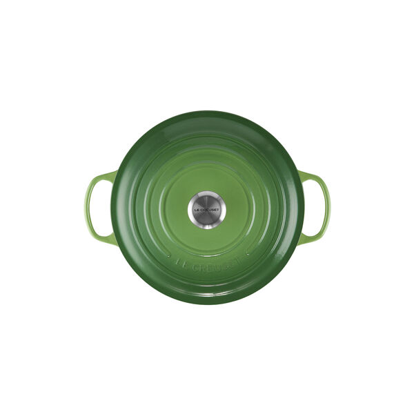 Signature st&oslash;pejern rund gryte &Oslash; 28 cm, bamboo green, Le Creuset