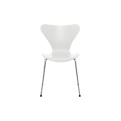 Serie 7&trade; 3107 farget stol, white/chrome, Fritz Hansen