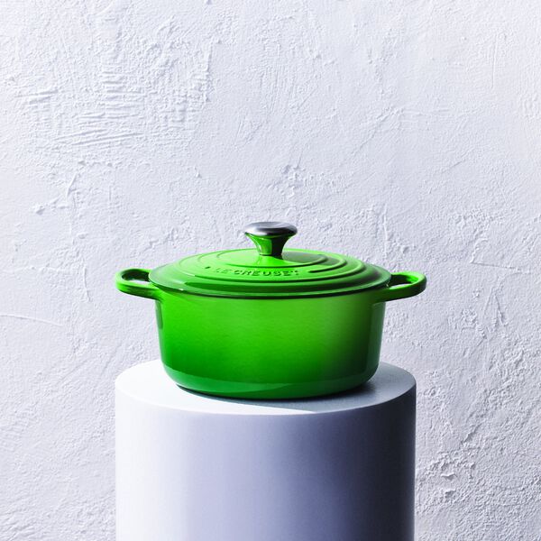 Signature st&oslash;pejern rund gryte &Oslash; 20 cm, bamboo green, Le Creuset