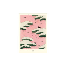 Pink Sky 30x40 cm, Poster & Frame