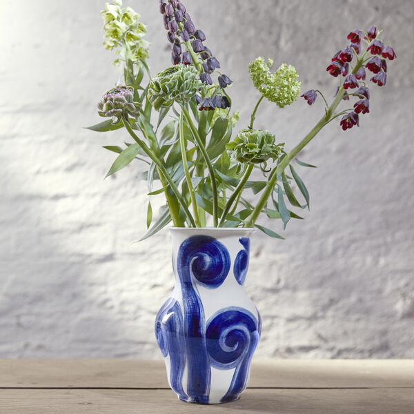 Tulle vase, bl&aring;, K&auml;hler