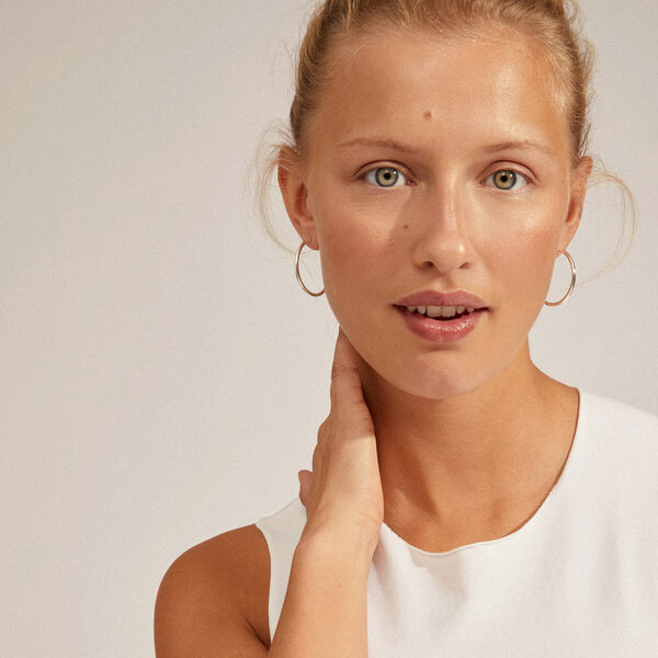 EANNA resirkulerte maxi hoops, s&oslash;lvbelagt, Pilgrim