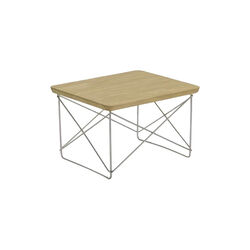 Occasional Table LTR, natural chestnut/stainless steel, Vitra 