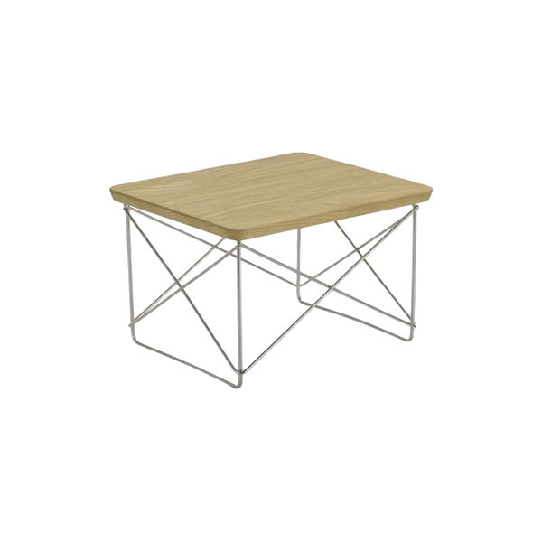 Occasional Table LTR, natural chestnut/stainless steel, Vitra 