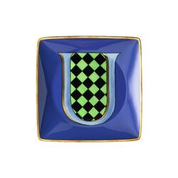 Versace Alphabet tallerken U, Rosenthal x Versace