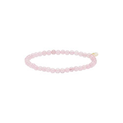 Petite Rose Quartz Stretch Armb&aring;nd, So&iuml;