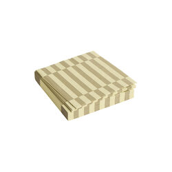 Pattern servietter lunch, cream/sand pillar stripe, HAY