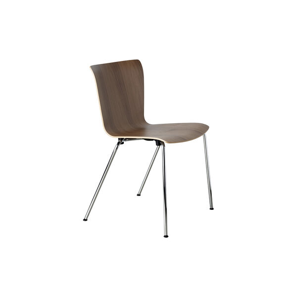 Vico Duo&trade; VM110  spisebordsstol, lakert valn&oslash;tt/krom, Fritz Hansen