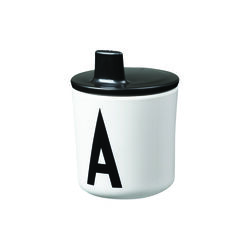 Lokk for Eco A-Z kids kopper, black, Design Letters