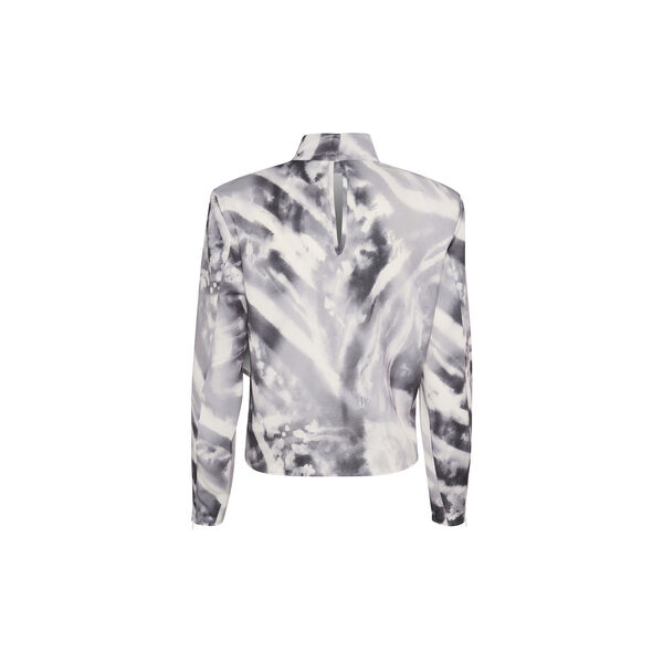 AronaGZ P bluse, svart/hvit dyr AronaGZ P bluse, svart/hvit dyr, Gestuz