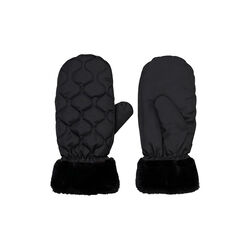 Makara Puff Mitttens, black, Becksöndergaard