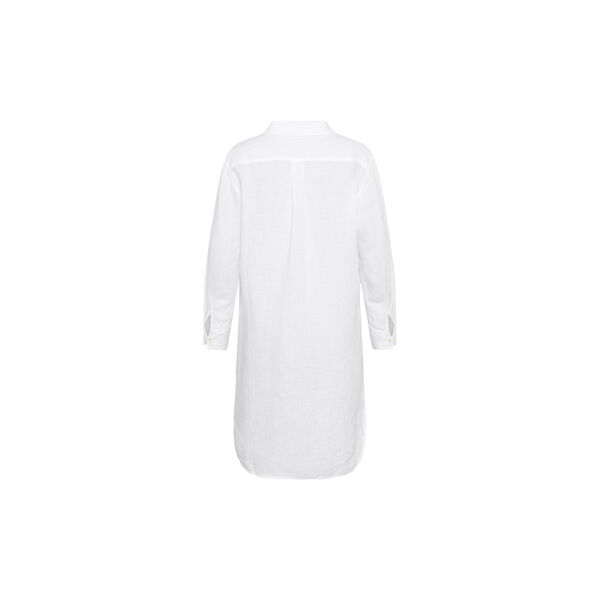 Classic linen dress - GOTS/Vegan, bright white Classic linen dress - GOTS/Vegan, bright white, KnowledgeCotton Apparel