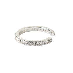 Fine pave ear cuff, s&oslash;lv/klar, Orelia