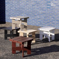 Crate Lavt bord, svart, HAY