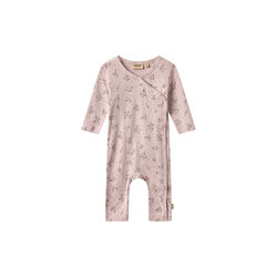 Wrapsuit L/S Everest, 1358 lilac flowers, Wheat