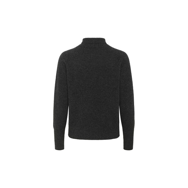 MWTracy Knit High Neck pullover, dark grey melange, My Essential Wardrobe