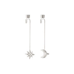 2024 julelysestake stjerne og måne, sølv, Georg Jensen