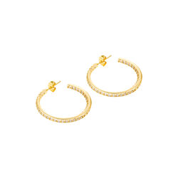 Serena Hoops, clear, Crystal Haze