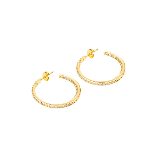 Serena Hoops, clear, Crystal Haze