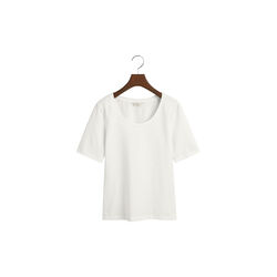 Scoop Neck Top, white, Gant