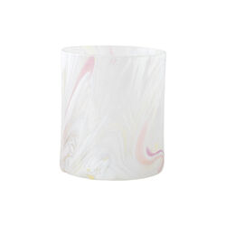 Swirl drikkeglass/lykt, hvit multi, Magnor