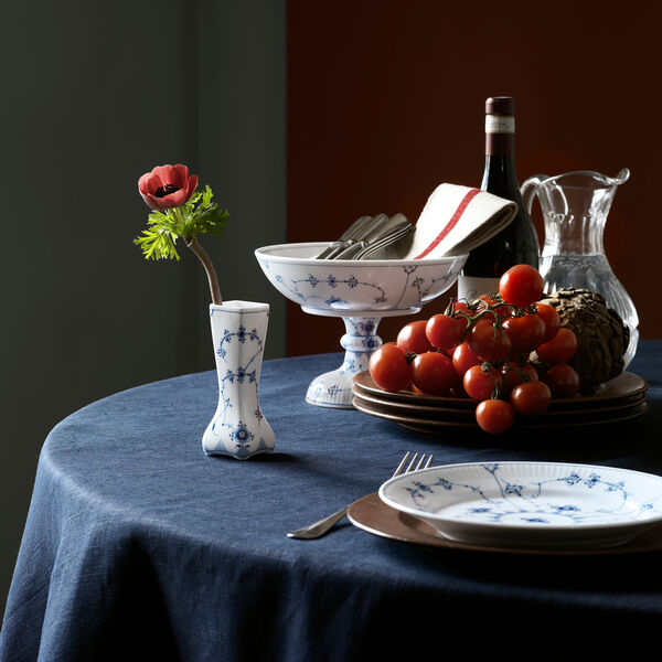 Musselmalt Riflet vintage vase 12 cm, Royal Copenhagen