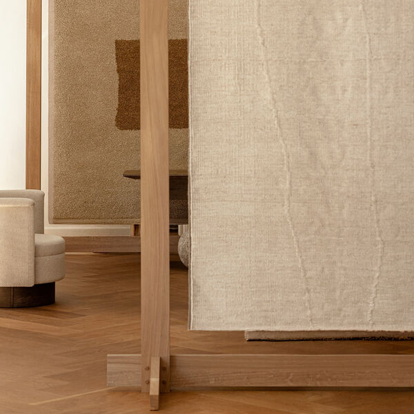 Flow Shen gulvteppe, beige, Linie Design