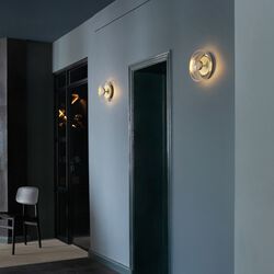 Blossi Wall Lamp, nordic gold/clear, Nuura