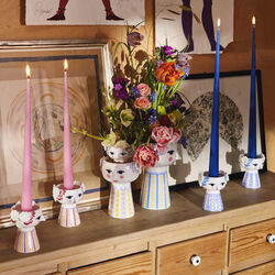 Eva lysestake, blå, Bjørn Wiinblad