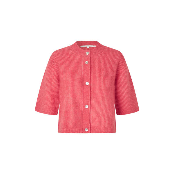 Andrea Knit Rib Cardigan, spiced coral Andrea Knit Rib Cardigan, spiced coral, Second Female