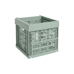 HAY Colour Crate Cube, sage green, HAY