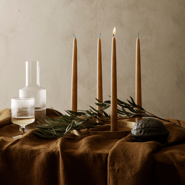 Candle Holder Circle Small, brass, Ferm Living