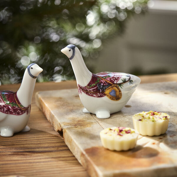 Hammersh&oslash;i Christmas G&aring;s porselensfigur, K&auml;hler