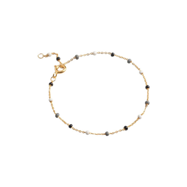 Lola armbånd, gull/salt n' pepper, ENAMEL Copenhagen