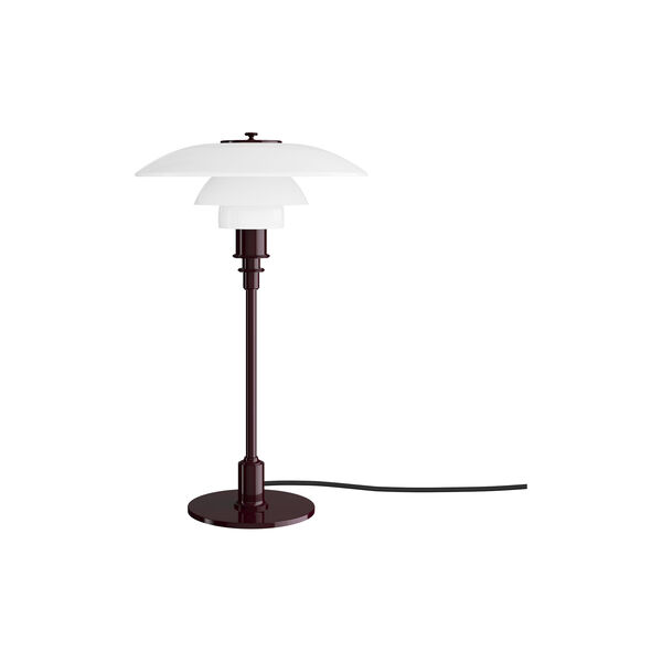 PH 3/2 Bordlampe, glossy burgundy, Louis Poulsen