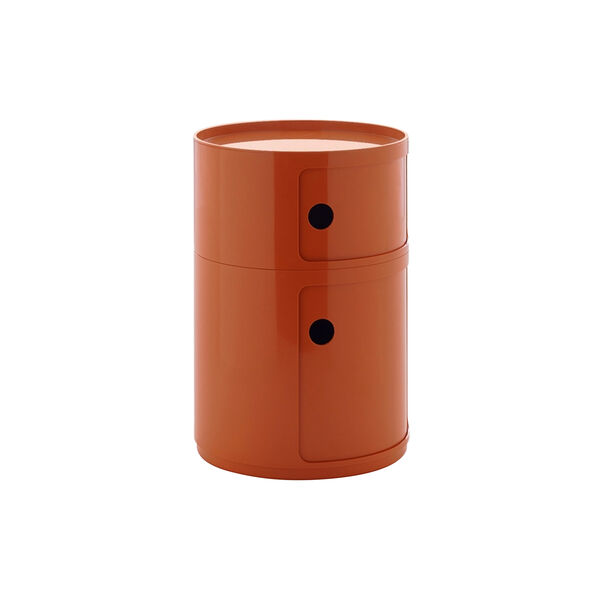 Componibile new big 2 pezzi oppbevaringsbord, arancio, Kartell