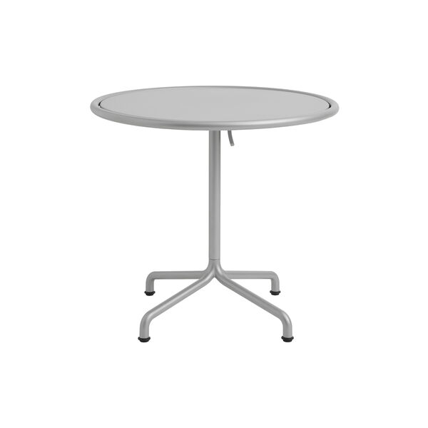 Deville Table Silver grey powder coated aluminium frame, silver grey, HAY