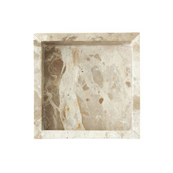 Firkantet fat, beige, Jakobsdals