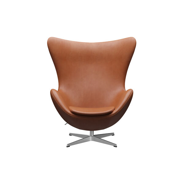 Egg™ 3316 loungestol, Grace walnut/satin brushed aluminium, Fritz Hansen
