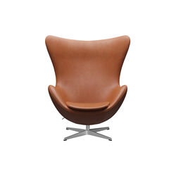 Egg™ 3316 loungestol, Grace walnut/satin brushed aluminium Egg™ 3316 loungestol, Grace walnut/satin brushed aluminium, Fritz Hansen