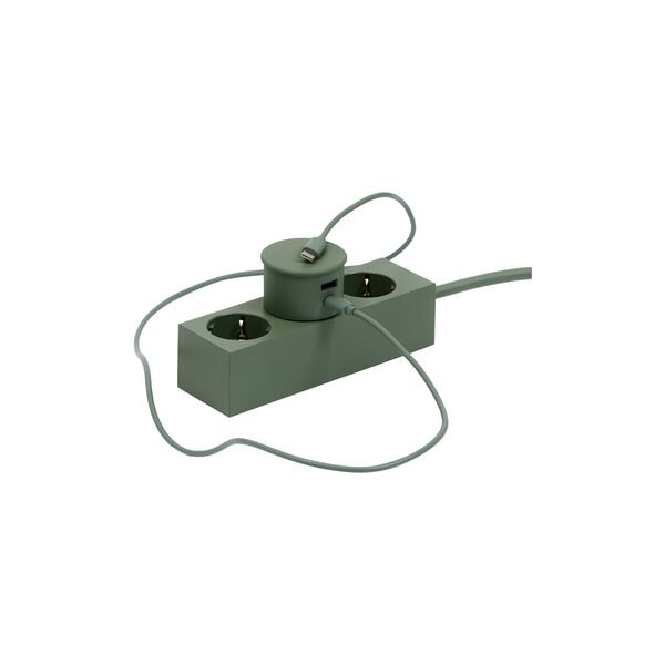 Power Adapter, mossy green, Pedestal
