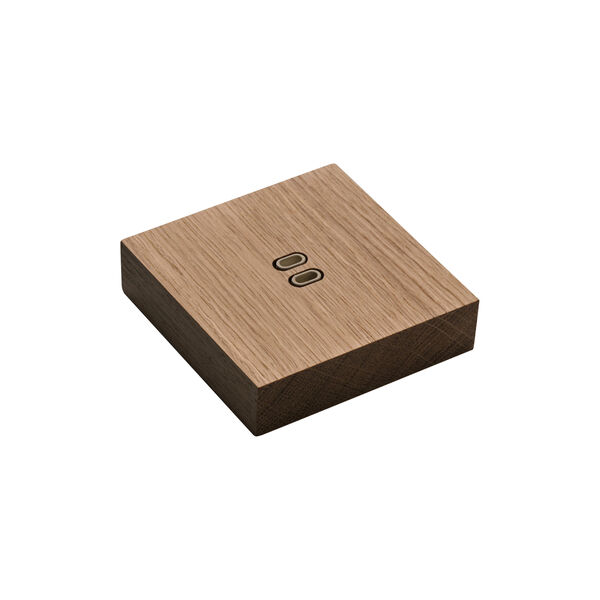 KLOSS USB C+C kvadrat, natur eik, Kjaer + Loege