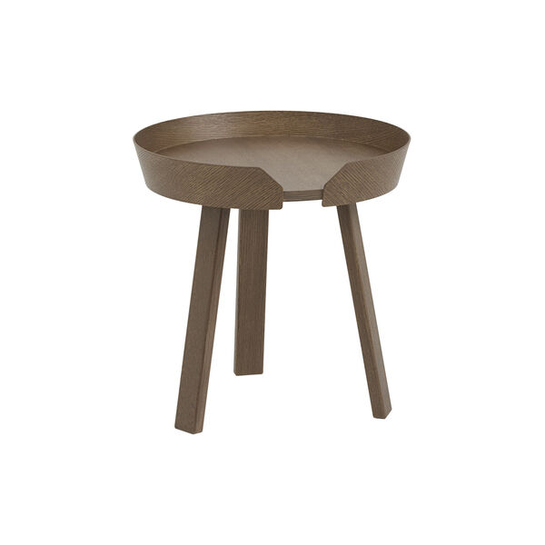 Around Coffee Table, stained dark brown, Muuto