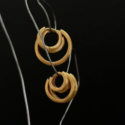 Classic Satin Hoops, Philippa Studios