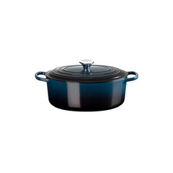 Signature oval gryte 31 cm, nuit, Le Creuset