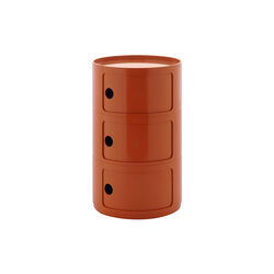 Componibili new big 3 pezzi oppbevaringsbord, arancio, Kartell