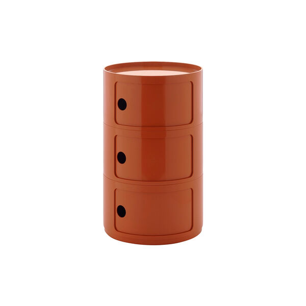 Componibili new big 3 pezzi oppbevaringsbord, arancio, Kartell