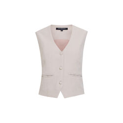 MISHA SUITING FITTED WAISTCOAT, stone neutral, French Connection