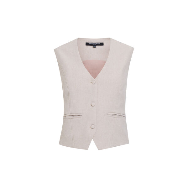 MISHA SUITING FITTED WAISTCOAT, stone neutral, French Connection