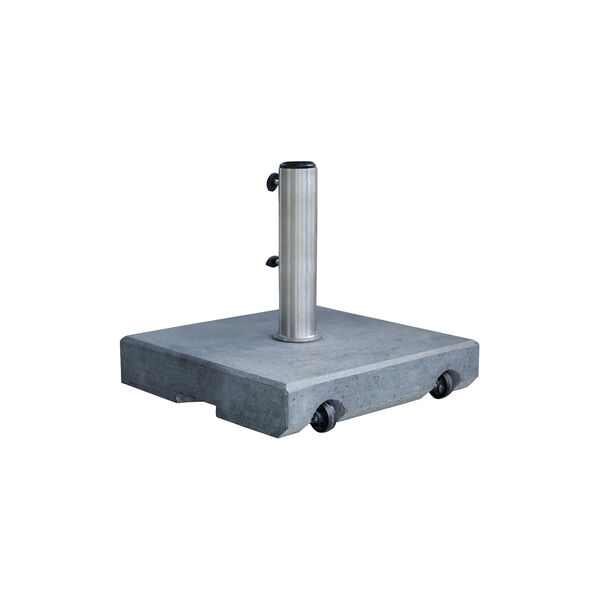 Parasolfot med hjul, matt grå Parasolfot med hjul, matt grå, Cane-line